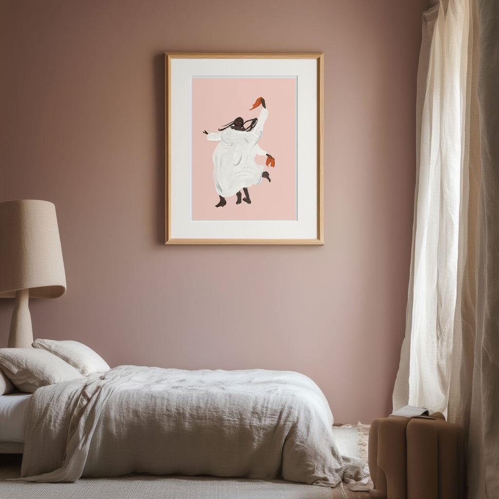 Dancing for Joy – Minimalist Art Print for Contemporary Interiors