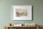 The Terrace at the Garden at Les Lauves – Paul Cézanne Poster | Post-Impressionist Landscape Art Print