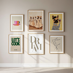Neutral & Funny Daily Life – 6 Mix & Match Art Prints - Hakyarts