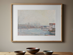 L’hiver à Moret – Alfred Sisley Poster | Impressionist Winter Landscape Art Print - Hakyarts