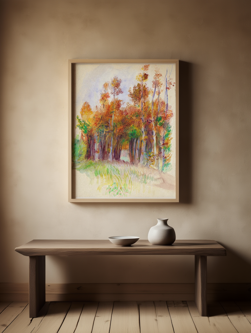 Auguste Renoir - Grove of Trees Poster