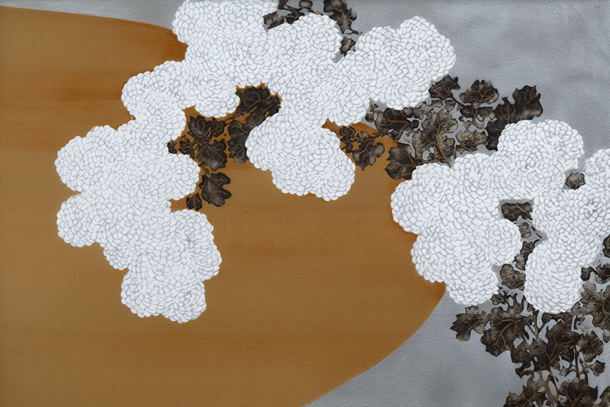 Kamisaka Sekka  - White Flowers