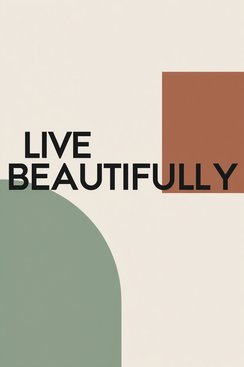 Everyday Affirmations – 4 Modern Typography Prints