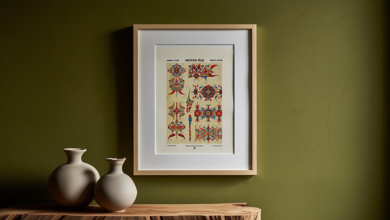 Moyen Age by Auguste Racinet – Vintage French Medieval Costume Art Print