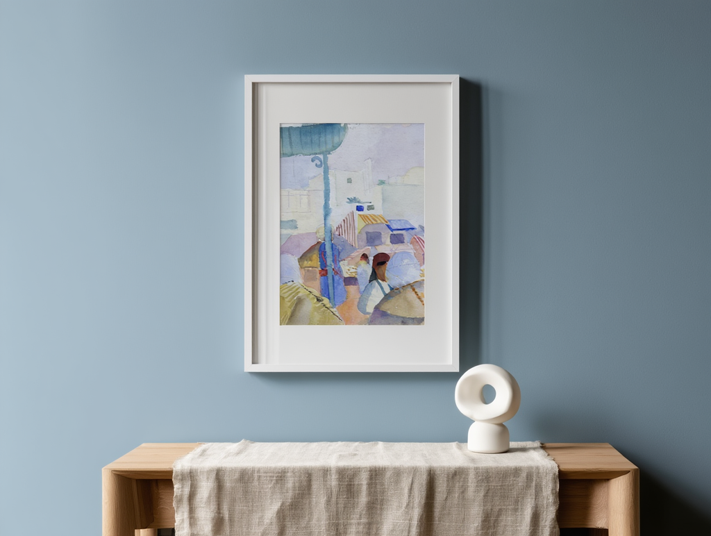 August Macke - Market in Tunis II