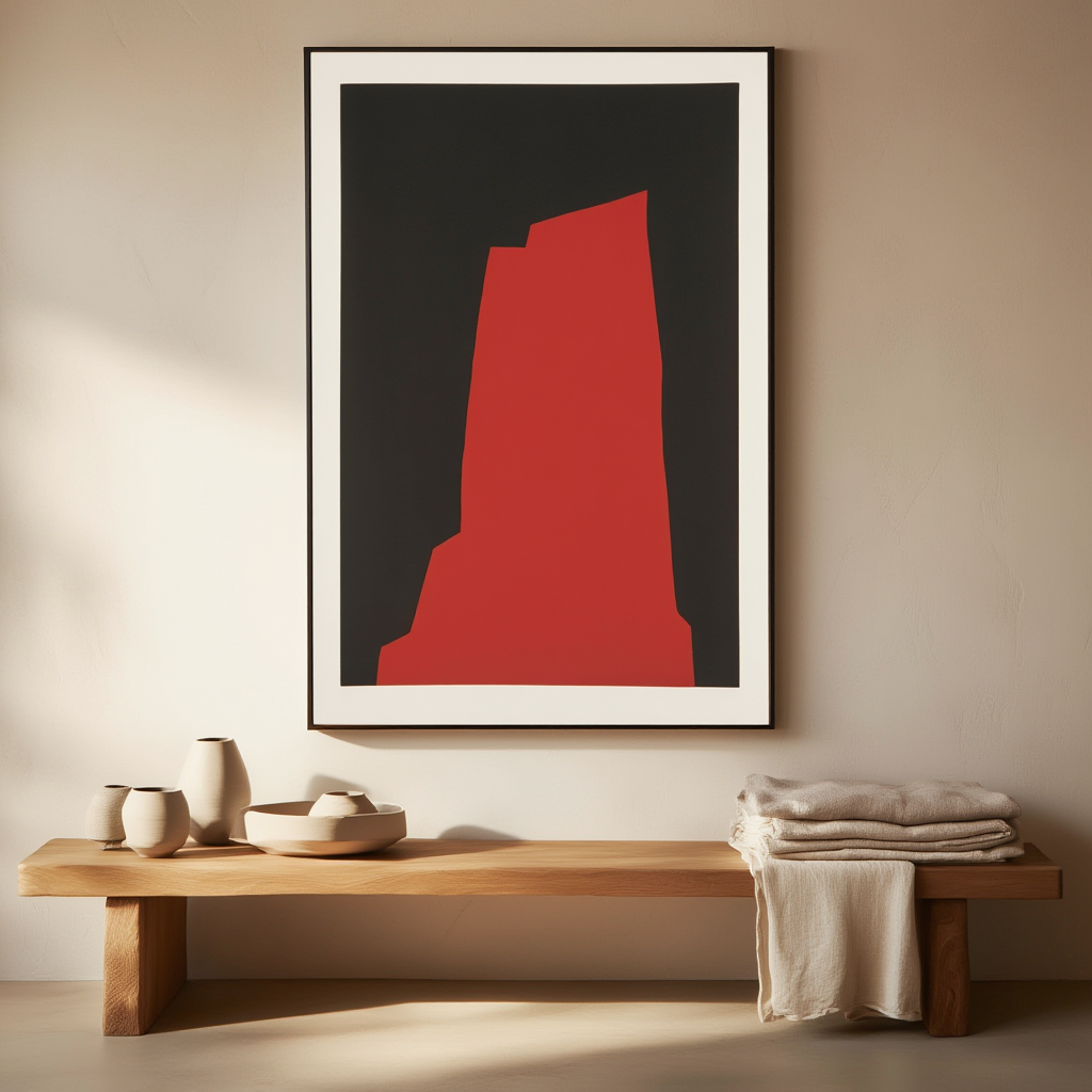 Denkmal (1943) by Karl Wiener – Modernist Abstract Art Print