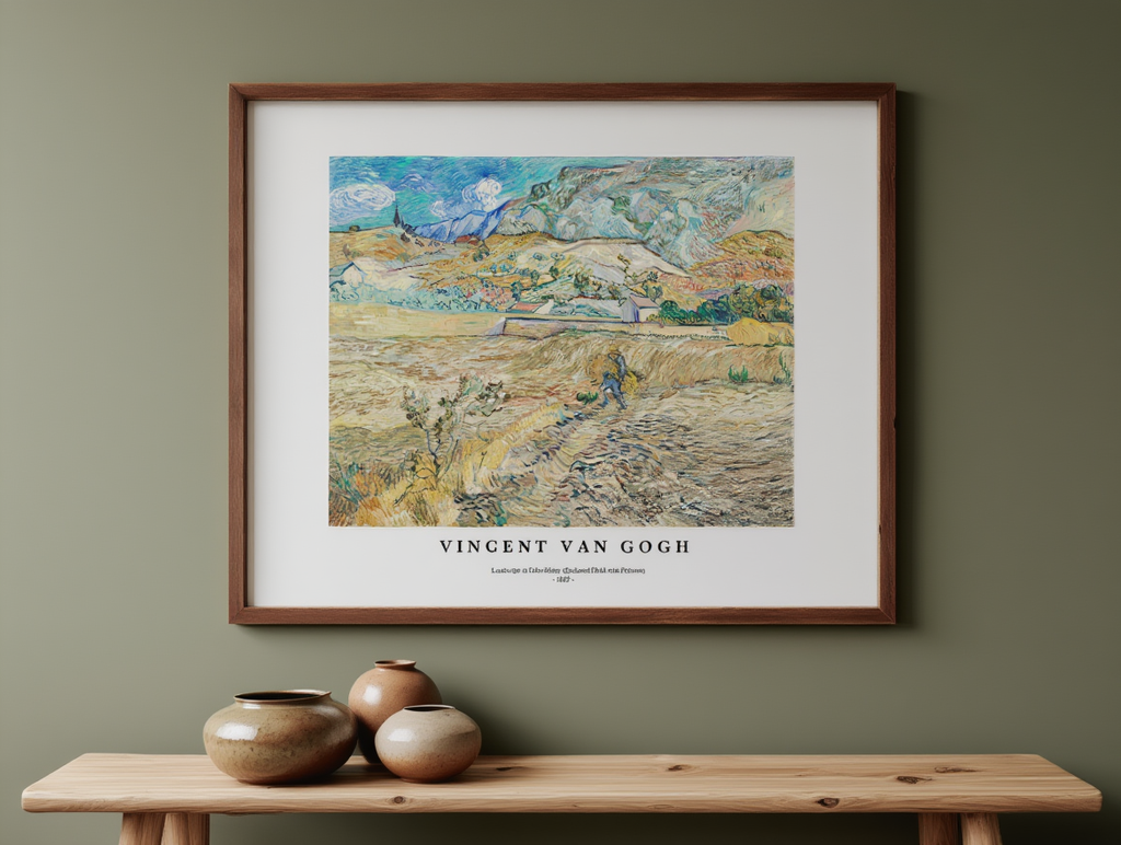 Vincent Van Gogh - Landscape at Saint-Rémy Poster