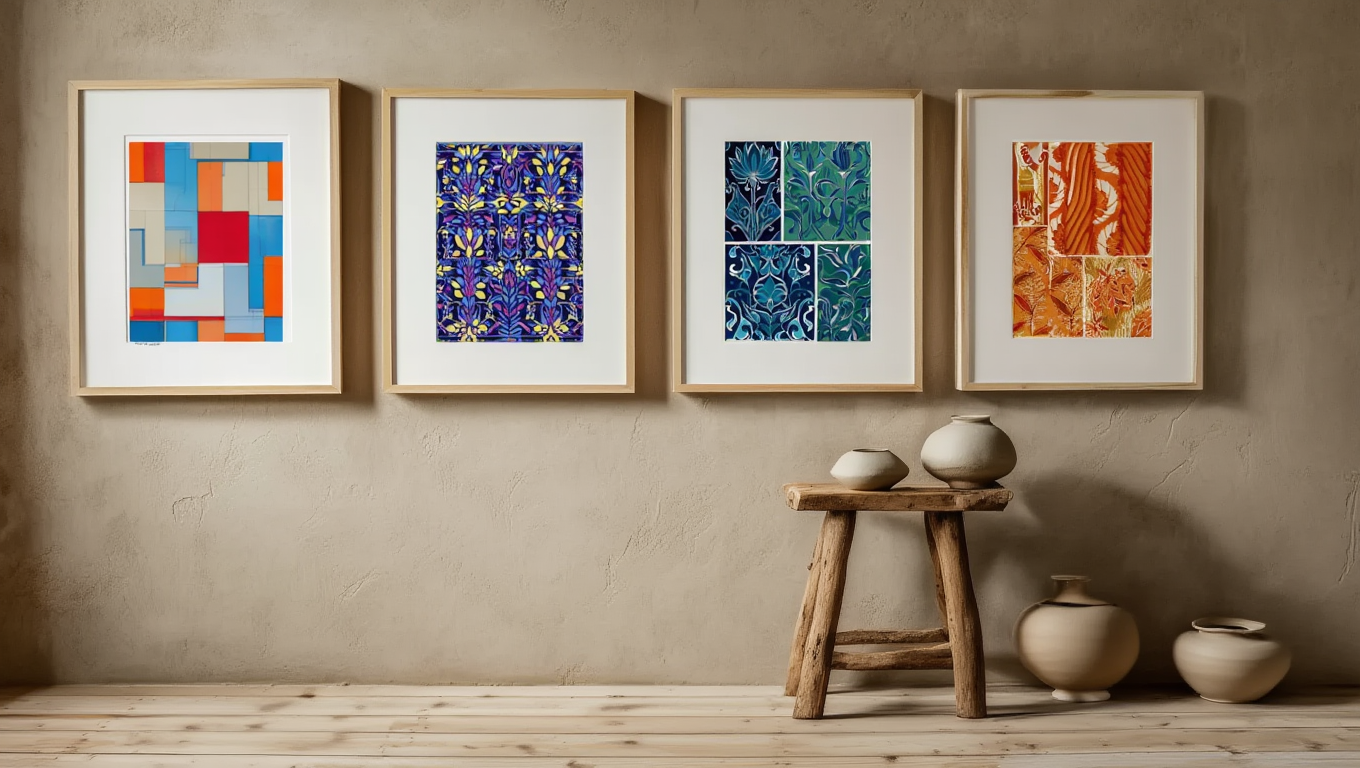 Émile-Allain Séguy – Botanical Art Deco Quartet - 4 Prints Mix & Match