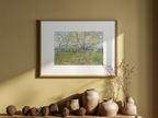 The Pink Orchard – Vincent van Gogh Poster | Post-Impressionist Landscape & Floral Art Print