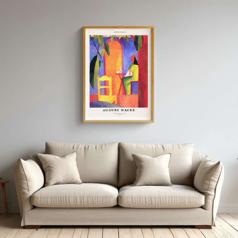 August Macke – Turkish Cafe - Vibrant Expressionist Art Print