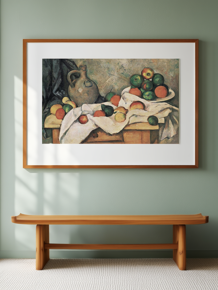 Paul Cézanne - Rideau 'Cruchon et Compotier'