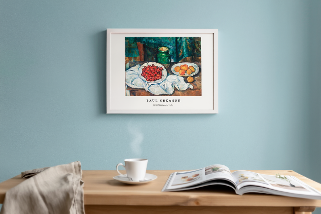 Paul Cezanne - Still Life With Cherries And Peaches Poster | HakyArts