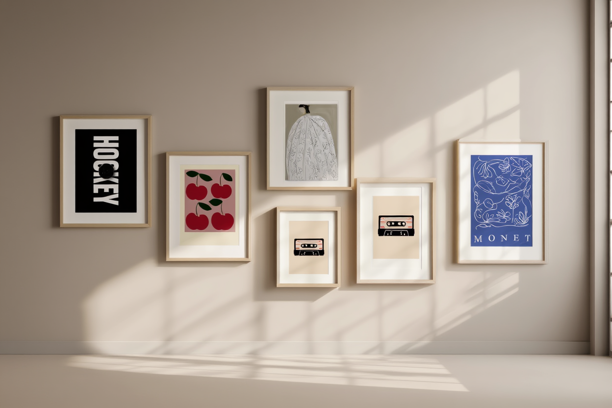 Modern Living Room Wall Art – 5 Prints Home Decor