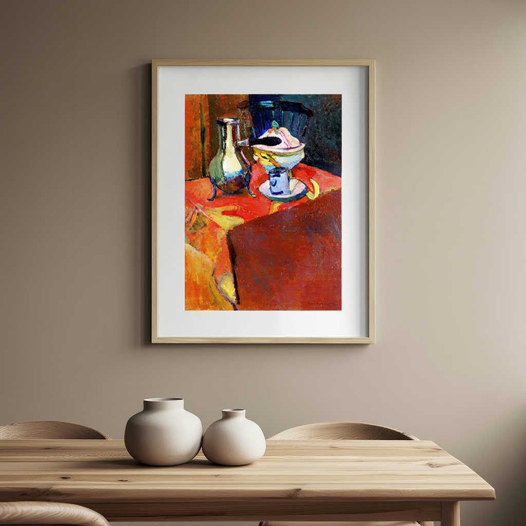 Henri Matisse – Crockery On A Table | Bold Modernist Still Life Art Print