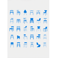 Moderne Stole Illustration – Minimalistisk Kunstprint til Stilfulde Interiør