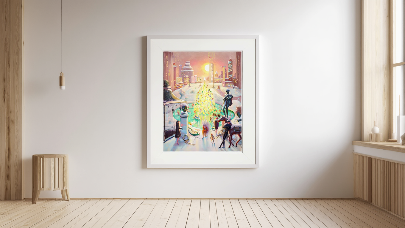 Christmas  – Festive Contemporary Art Print