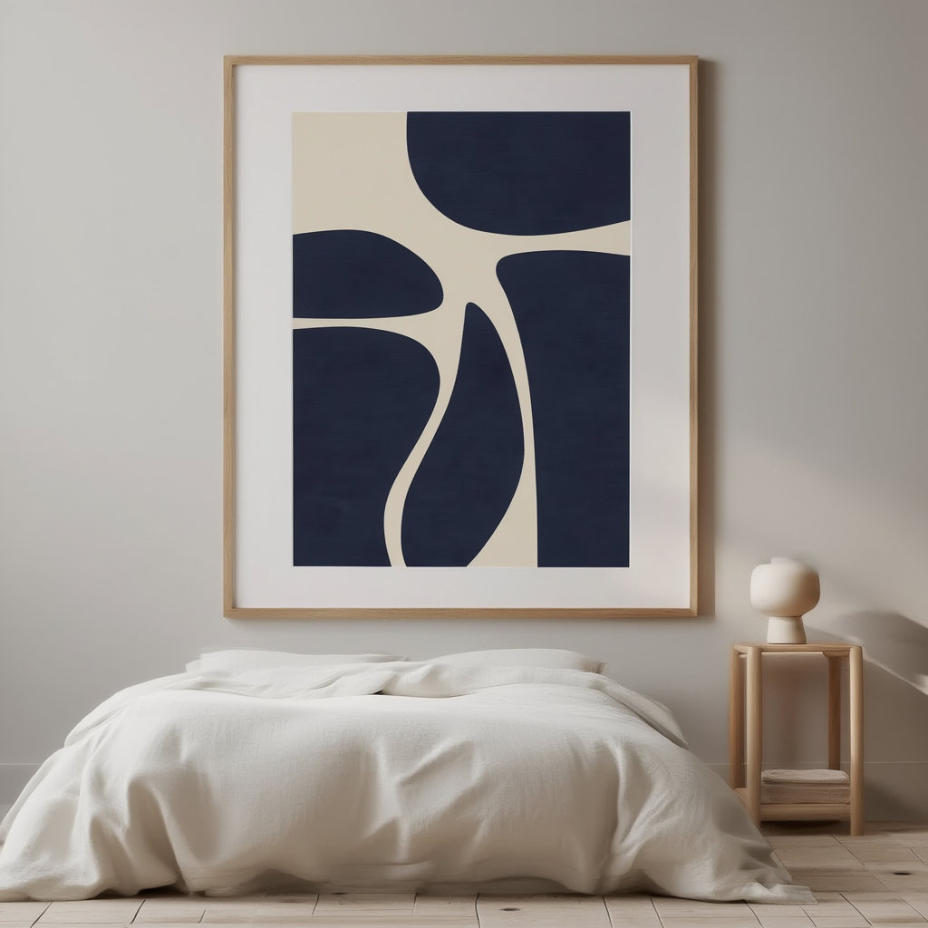 Nocturnal Angles – Contemporary Blue Shapes
