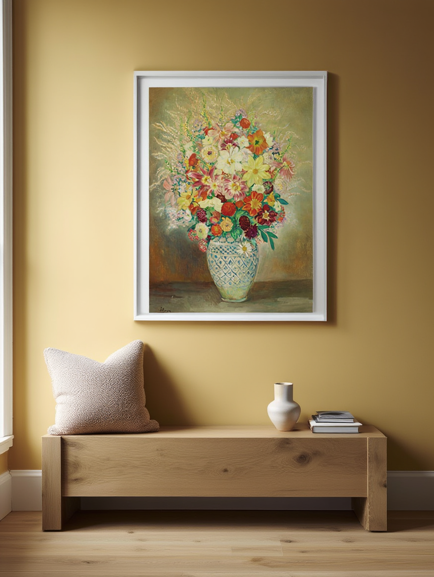 Henri Lebasque - Composition Florale Aux Dahlias