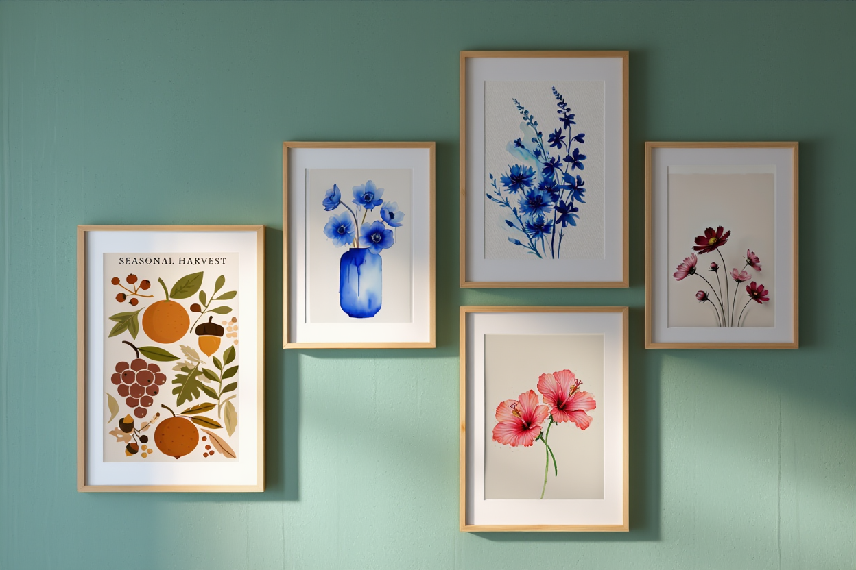 Blossoming Serenity – Watercolor Floral Print