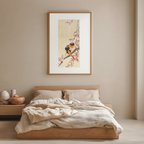 Redstart on Cherry Blossom – Ohara Koson Poster | Japanese Nature Art Print - Hakyarts