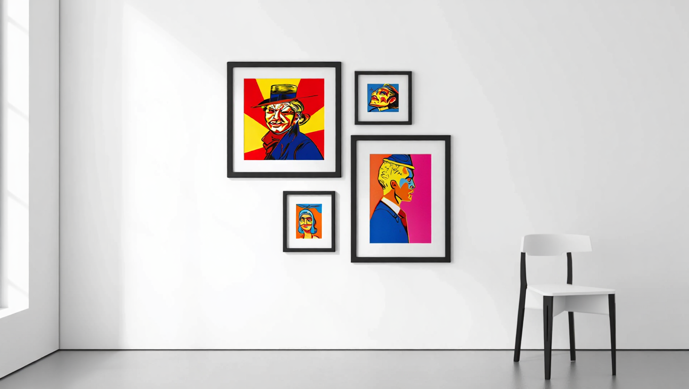 Pop Figures – Set of 4 Figurative Pop Art Prints