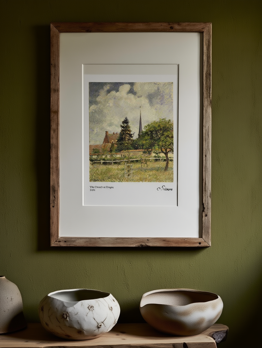 Camille Pissarro - Kirken i Eragny Plakat | HakyArts