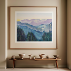 View of the Rax From the Villa Mautner – Koloman Moser Poster | Viennese Secession Landscape Art Print