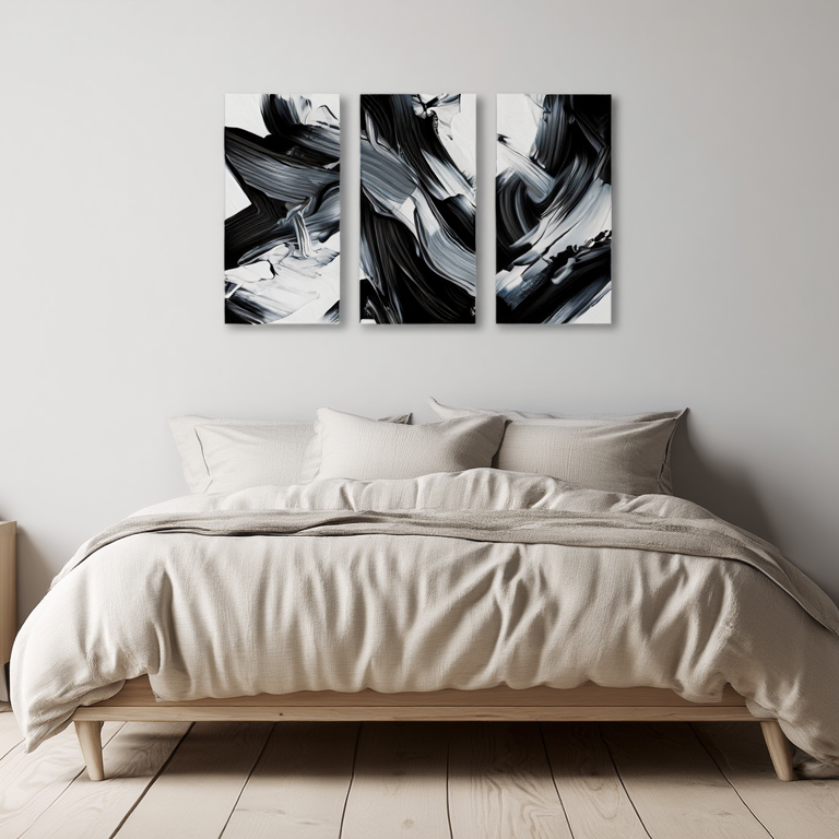 Expressive Black & White Art – Version 3 – Set of 3