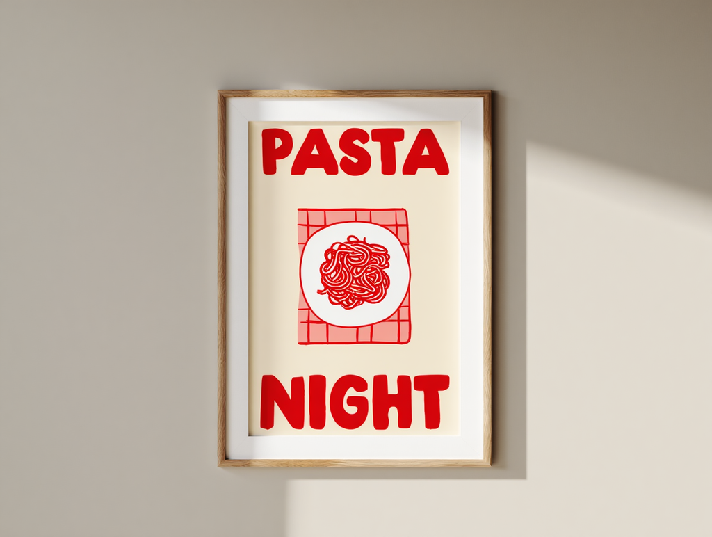 6 Fun Pasta, Wine & Dine, and Cocktail Prints – Kitchen & Dining Wall Art