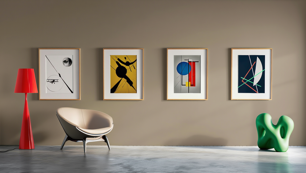 László Moholy-Nagy – 4 Prints | Modernist Bauhaus Art Collection