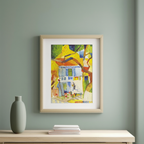 St Germain in Tunis by August Macke – Expressionist Art Print