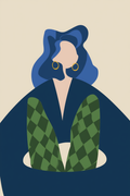 Quiet Poise – Contemporary Figurative Print - Hakyarts