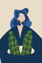 Quiet Poise – Contemporary Figurative Print - Hakyarts