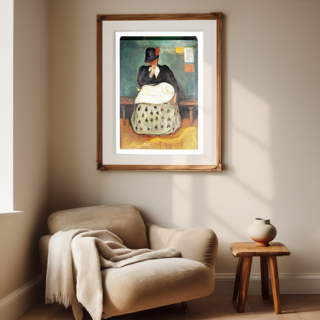 Inheritance by Edvard Munch – Expressionist Figurative Art Print