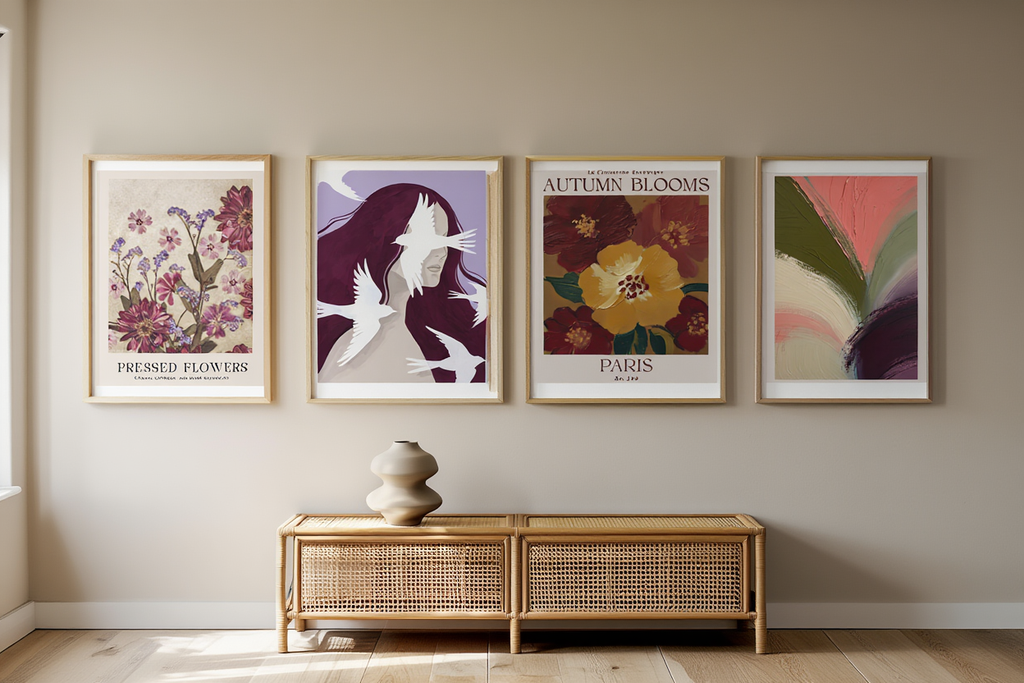 Botanical Melody – 6 Floral Prints | Mix & Match Wall Art Collection