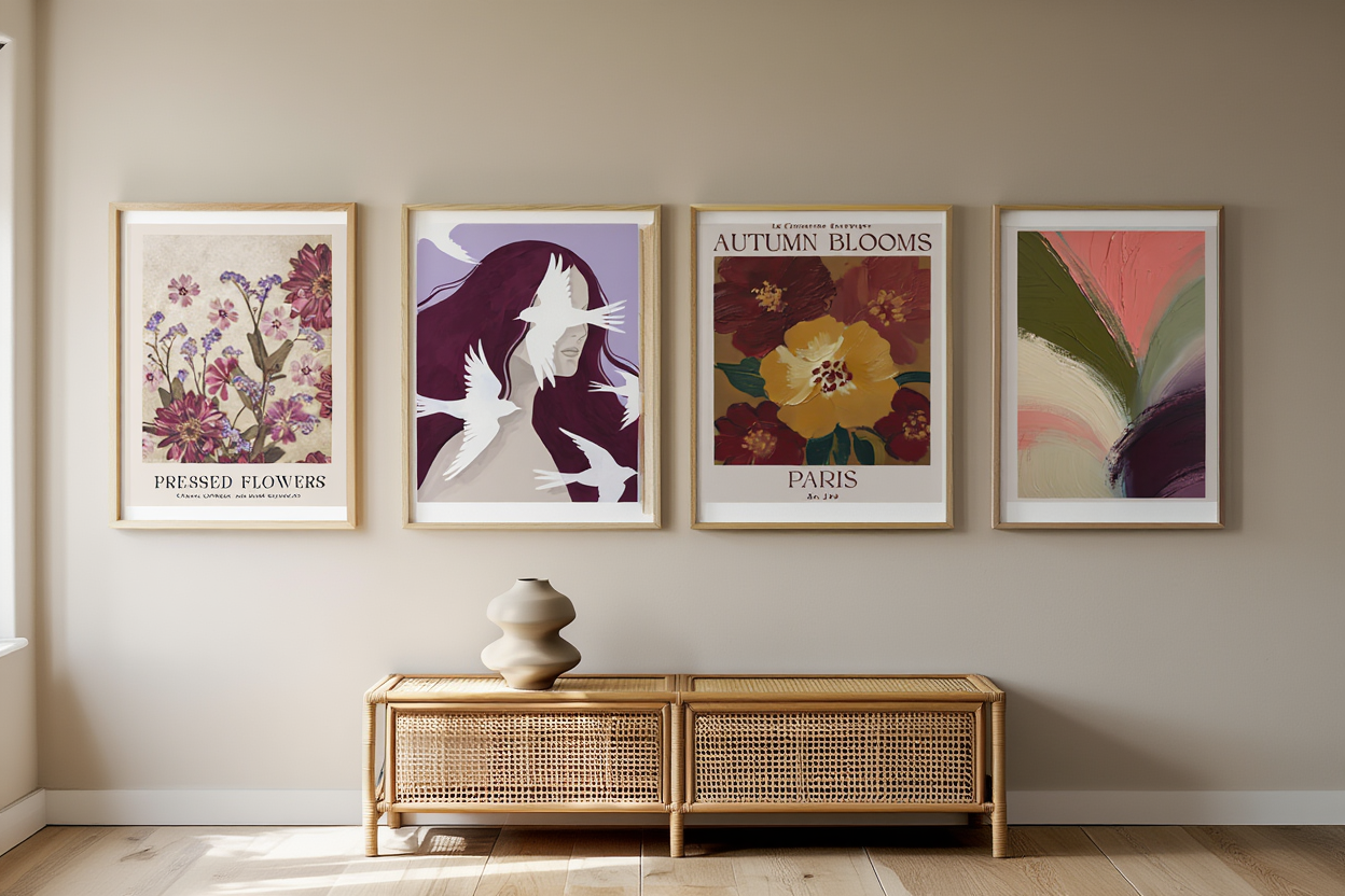 Botanical Melody – 6 Floral Prints | Mix & Match Wall Art Collection