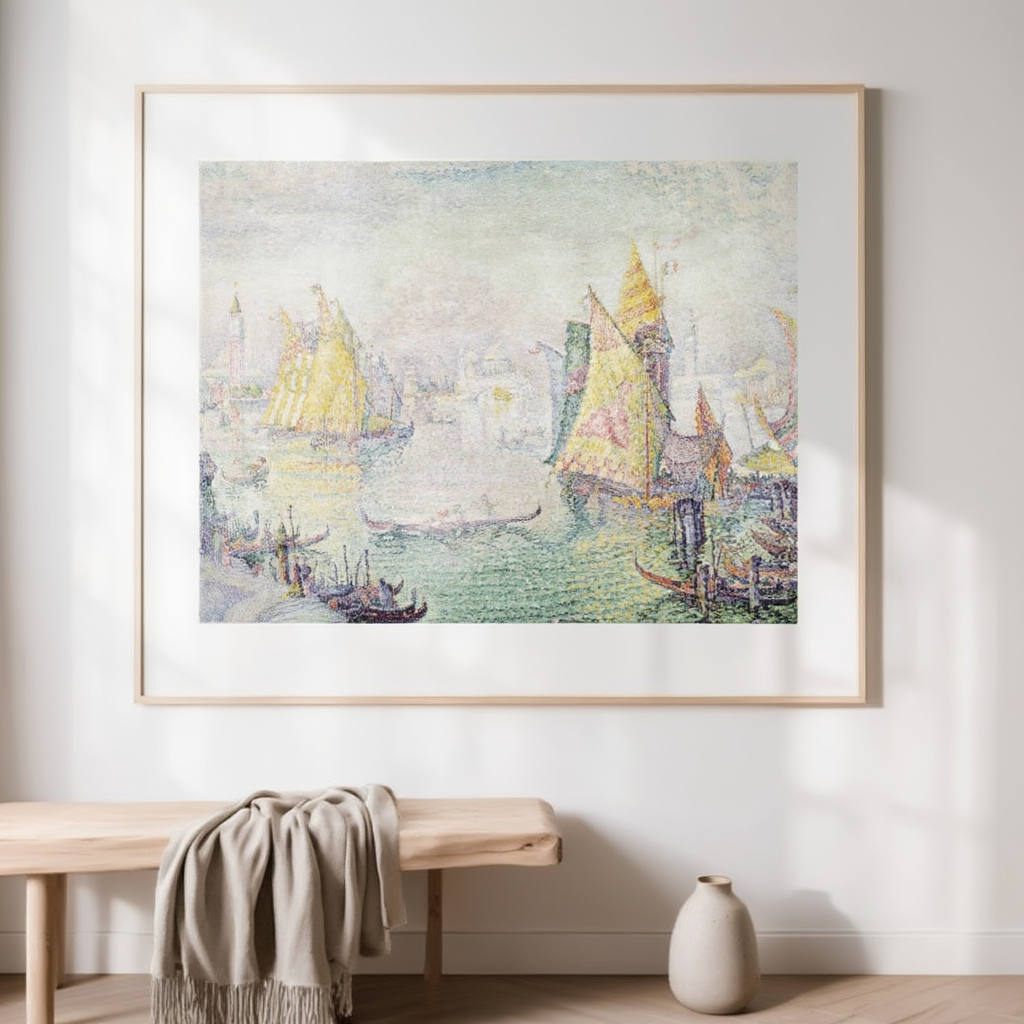 Paul Signac - La lagune de Saint-Marc « Venise » | HakyArts