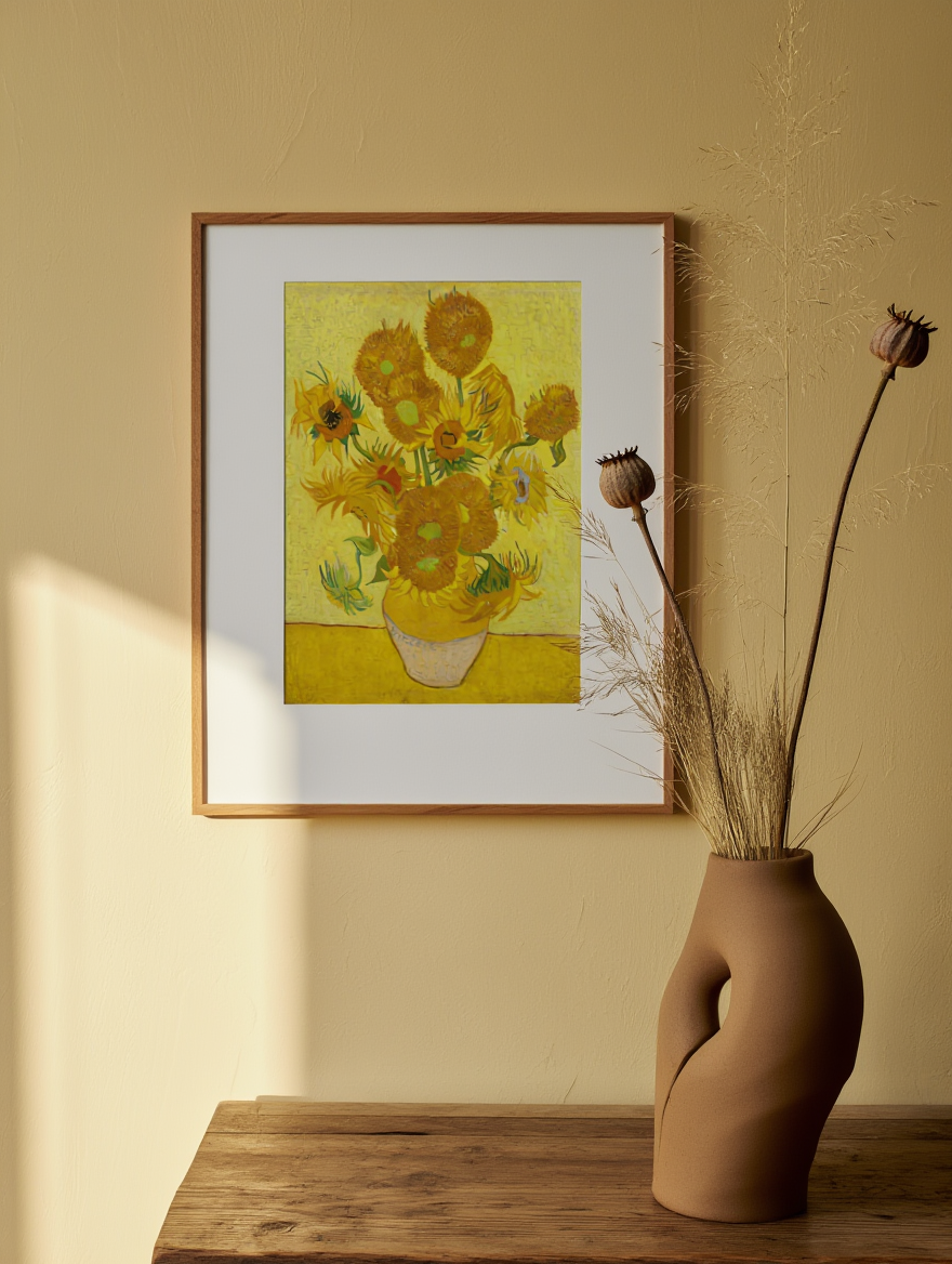 Vincent Van Gogh – Sunflowers | Vibrant Post-Impressionist Floral Art Print