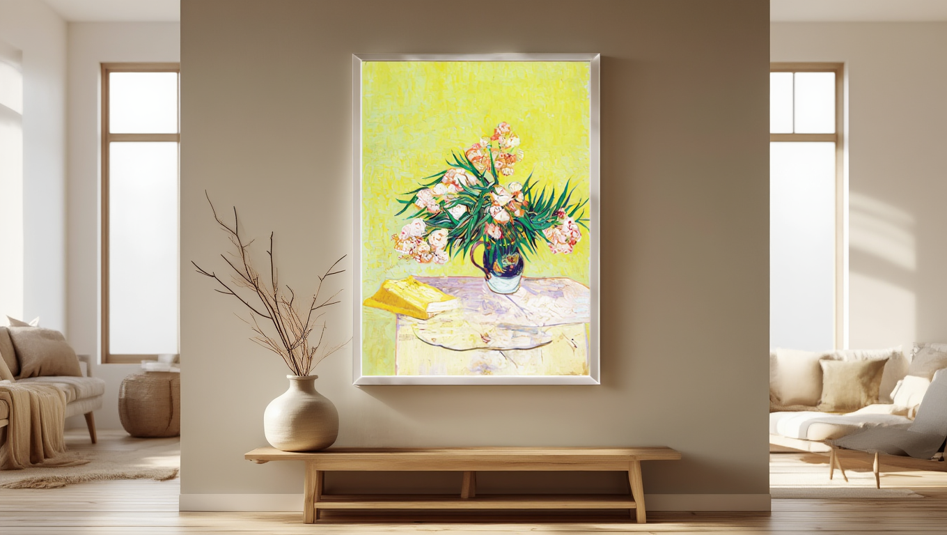 Vincent Van Gogh – Oleanders | Vibrant Post-Impressionist Floral Art Print