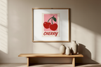 Cherry Pop-plakat – Livlig frugtvægkunst til køkken- og stueindretning