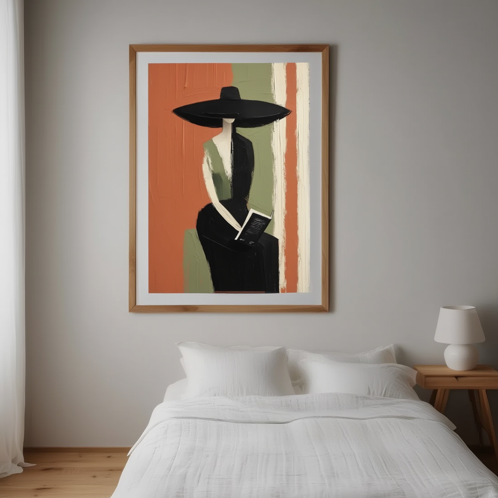 Timeless Silhouette – Elegant Woman in Profile