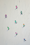 Ski Trip – Minimalist Perspective Art Print
