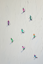 Ski Trip – Minimalist Perspective Art Print