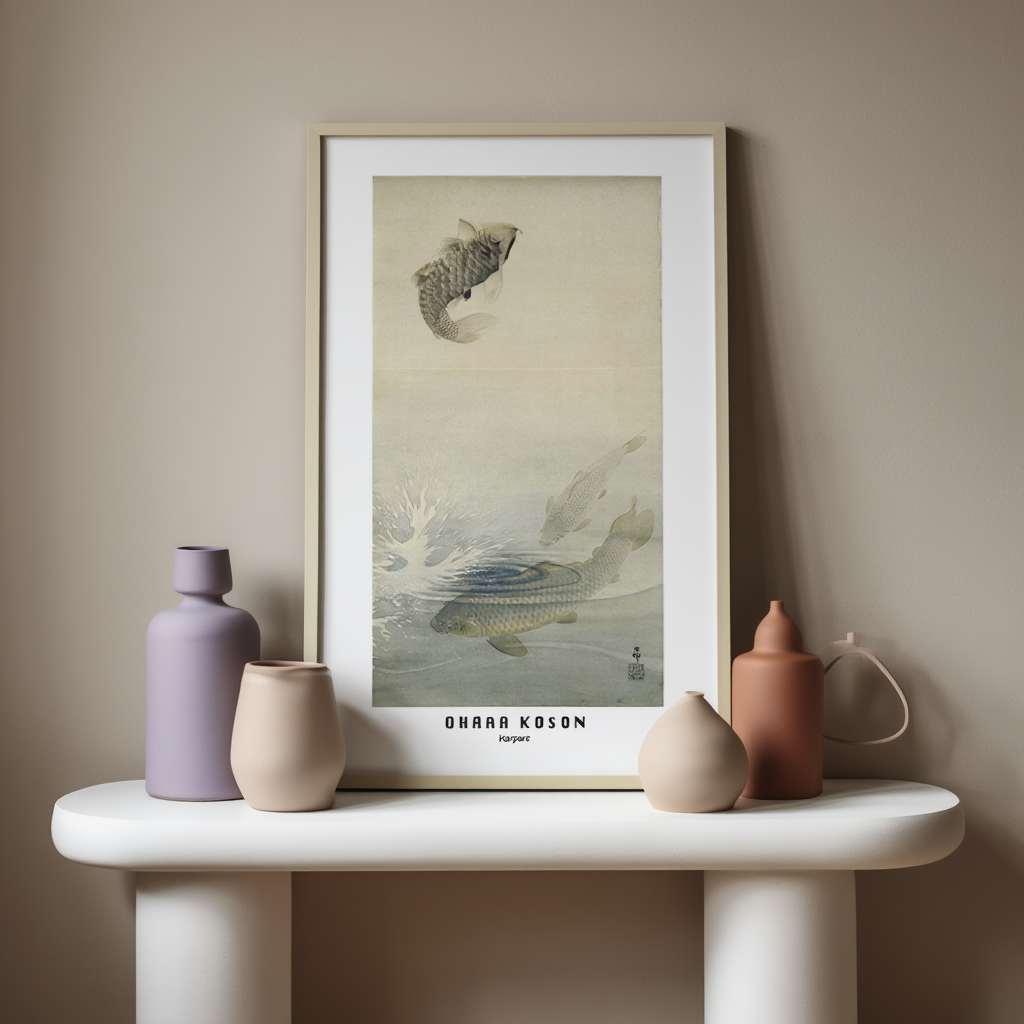Ohara Koson - Karpers Poster