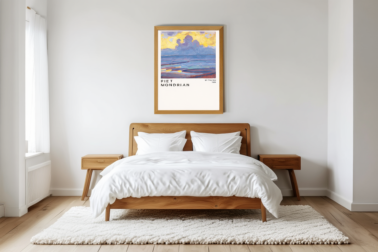 Piet Mondrian – By the Sea Print (1915) – Iconic Abstract Modern Art Poster