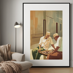 African Board Game – Illustrated Print