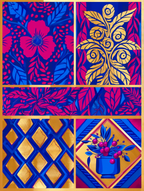 Émile-Allain Séguy – Botanical Art Deco Trio - 3 Prints Mix & Match