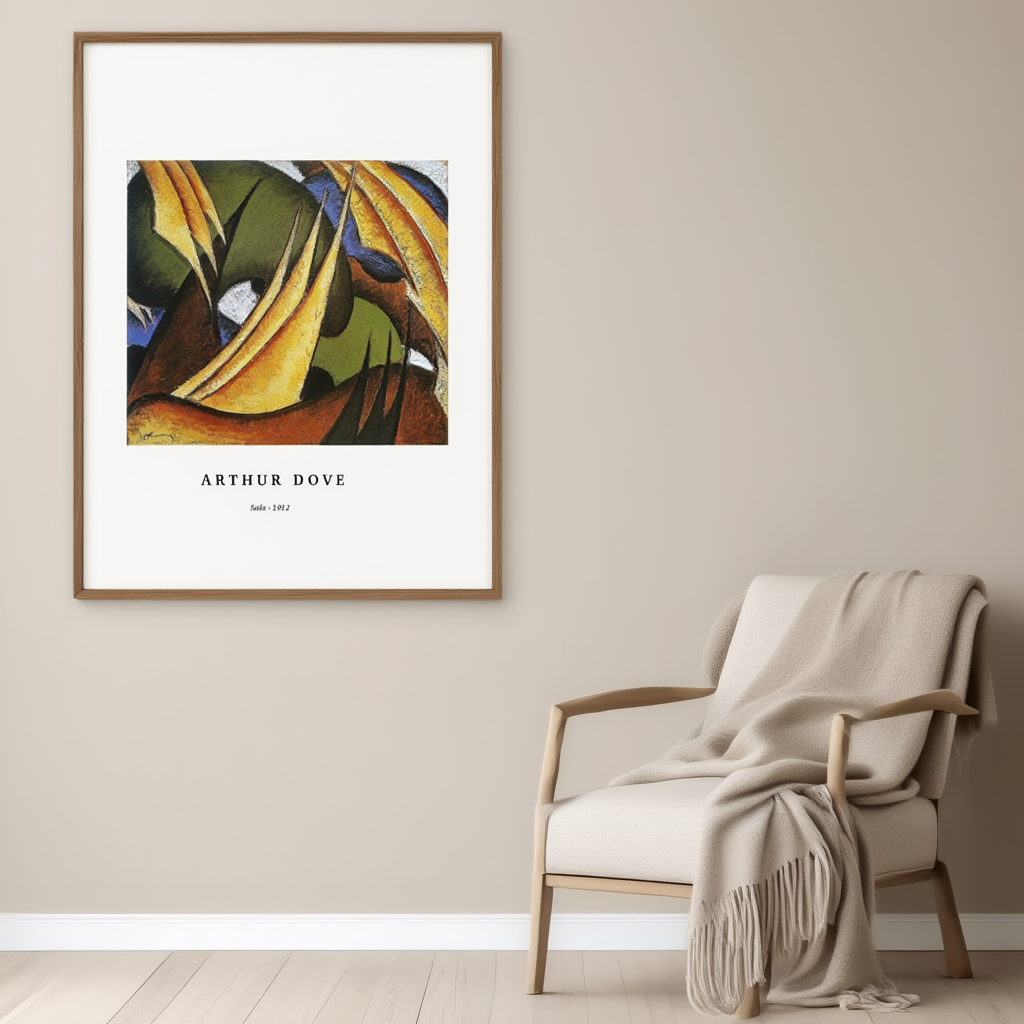 Sails by Arthur Garfield Dove, 1912 – Early American Modernist Art Print | Abstract Nautical Wall Decor