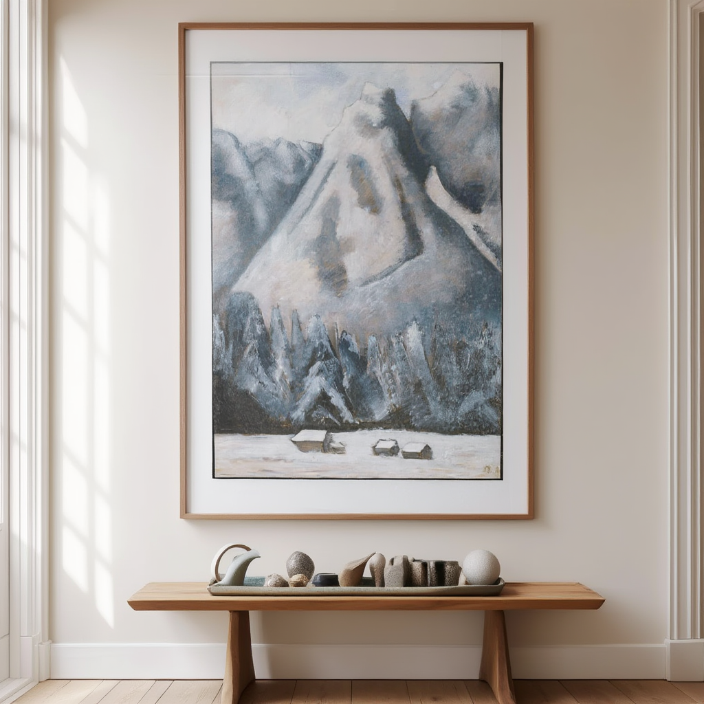 Waxenstein Peaks by Marsden Hartley – Vintage Landscape Wall Art Print
