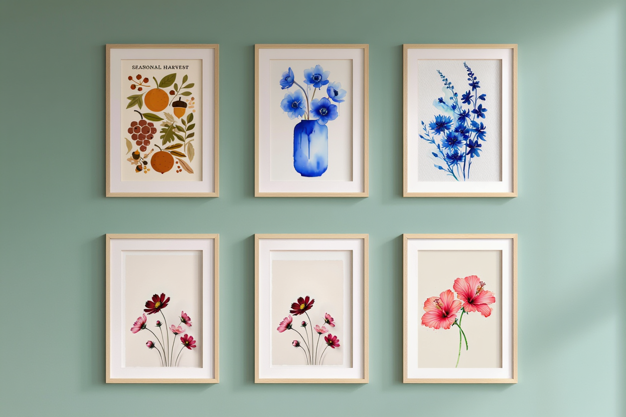 Blossoming Serenity – Watercolor Floral Print